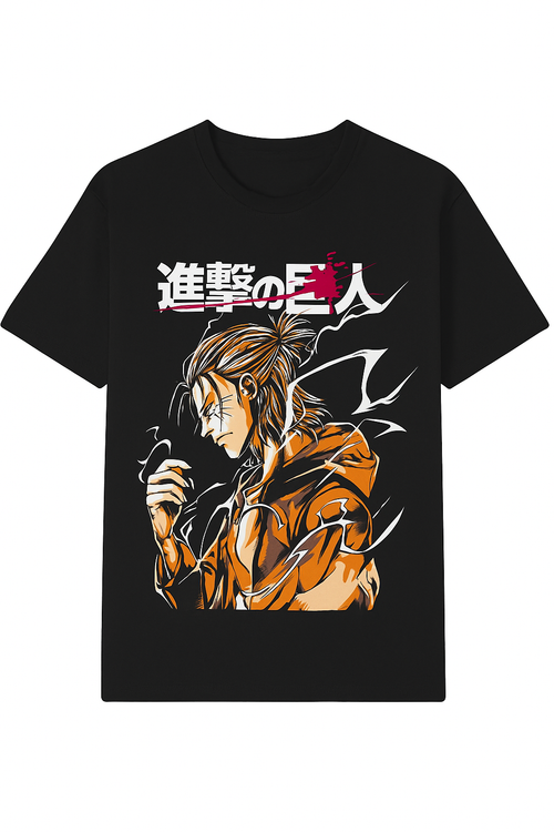 VastraThread Eren Yeager Electric Rage T-Shirt – Attack Series Edition